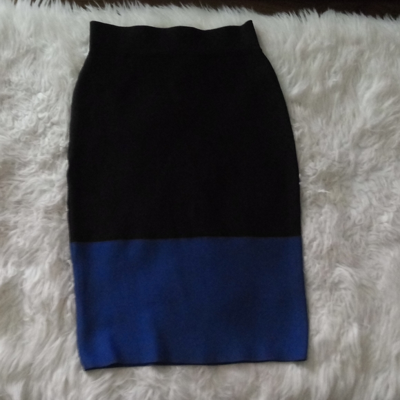 BCBGMAXAZRIA Scarlett Color Block Pencil Skirt XS - Picture 3 of 8